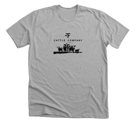 -TF Cattle Co Merch, a Athletic Heather Premium Unisex Tee