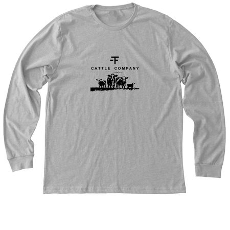 -TF Cattle Co Merch, a Athletic Heather Premium Long Sleeve Tee