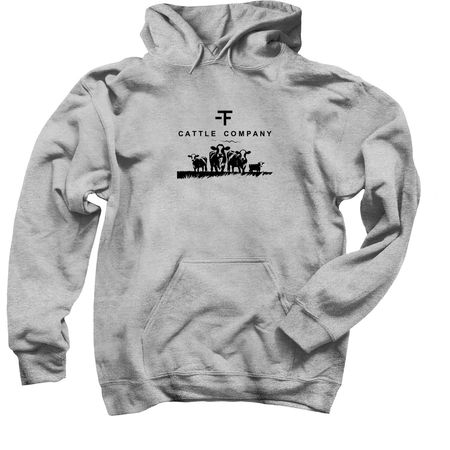 -TF Cattle Co Merch, a Sport Grey Pullover Hoodie