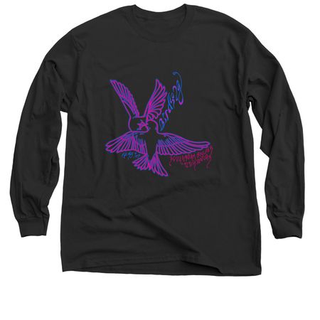 Birdsong with Ink Gibson, a Black Classic Long Sleeve Tee