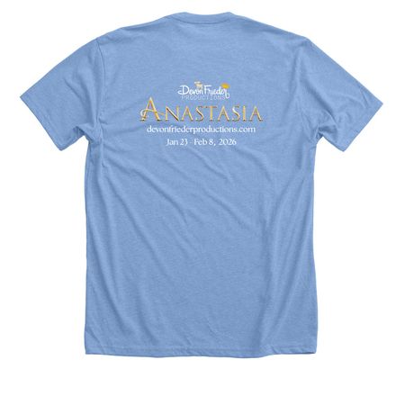 Anastasia, a Heather Carolina Blue Premium Unisex Tee (back-view)