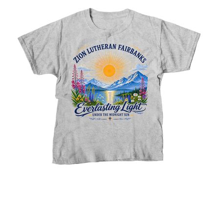 Zion Lutheran Church, a Sport Grey Youth Unisex Tee