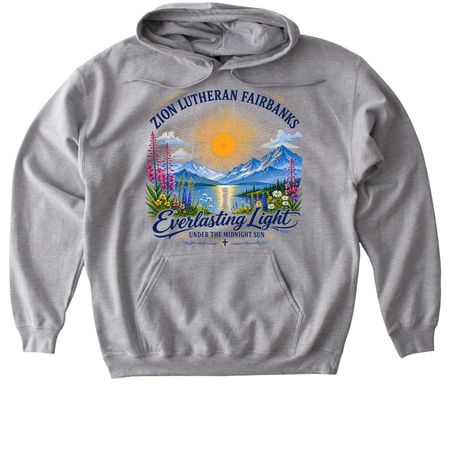 Zion Lutheran Church, a Sport Grey Gildan Softstyle Pullover Hoodie