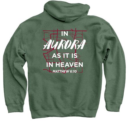 As It Is In Heaven, a Military Green Pullover Hoodie