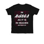 As It Is In Heaven, a Solid Black Blend Premium Youth Tee (back-view)
