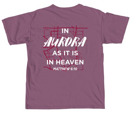 As It Is In Heaven, a Berry Comfort Colors Unisex Tee