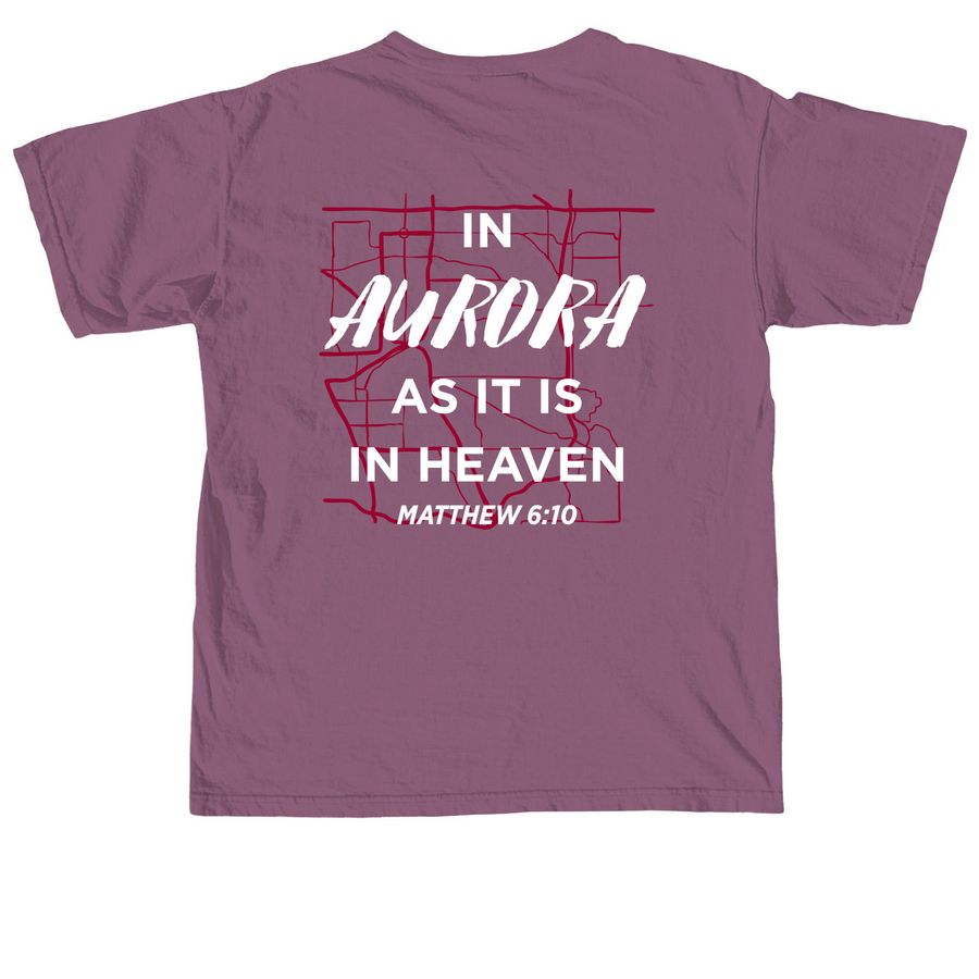 As It Is In Heaven, a Berry Comfort Colors Unisex Tee