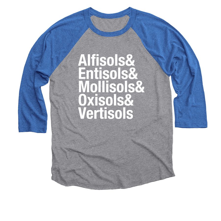 You don't say. . ., a Vintage Royal and Premium Heather 3/4 Sleeve Baseball Tee