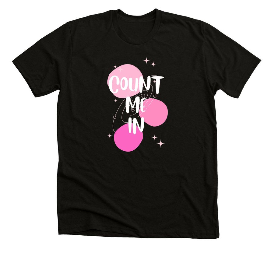 Count Me In Boyfriend, a Solid Black Blend Premium Unisex Tee