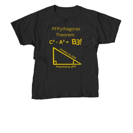 B3 2026 - Math Style, a Black Youth Unisex Tee