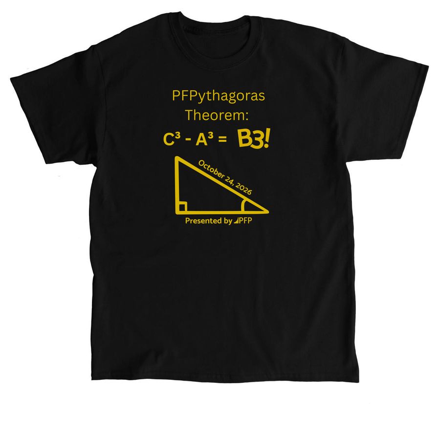 B3 2026 - Math Style, a Black Classic Unisex Tee