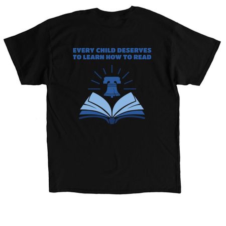 PA Literacy Coalition T-Shirts, a Black Classic Unisex Tee (back-view)