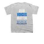 Get out to Vote, a Sport Grey Youth Unisex Tee (back-view)