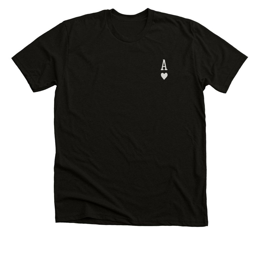 ACE OF HEARTS&nbsp;??, a Solid Black Blend Premium Unisex Tee