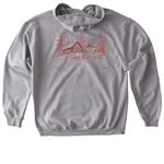 Nature Lodge Est. 1883, a Sport Grey Gildan Softstyle Pullover Hoodie (back-view)
