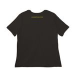 USINSPAIN, a Black Women?s Relaxed Cotton Tee (back-view)