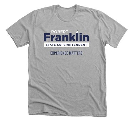 Robert Franklin Logo 3, a Athletic Heather Premium Unisex Tee