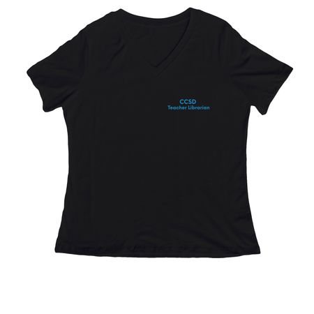 CCSD TLs, a Black Women's Relaxed V-Neck Tee