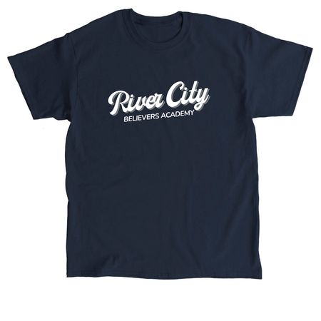 River City Believers Academy, a Navy Classic Unisex Tee