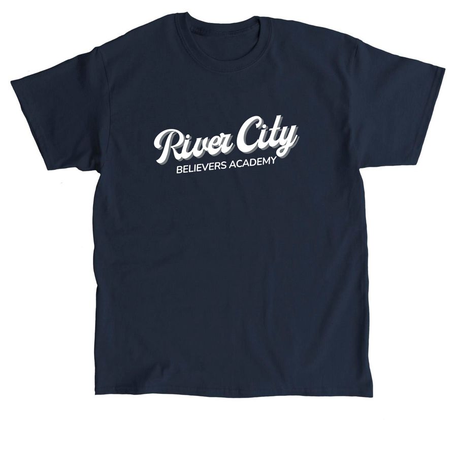 River City Believers Academy, a Navy Classic Unisex Tee