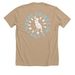 happe cup&nbsp;, a Heather Sand Dune Premium Unisex Tee (back-view)
