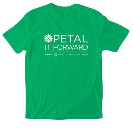 Petal It Forward, a Irish Green Softstyle Cotton Tee