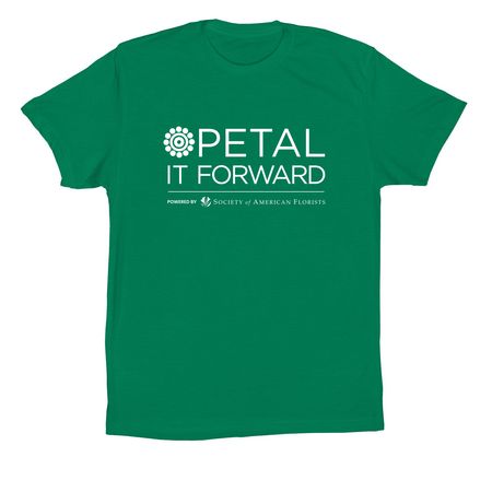 Petal It Forward, a Kelly Premium Cotton Tee