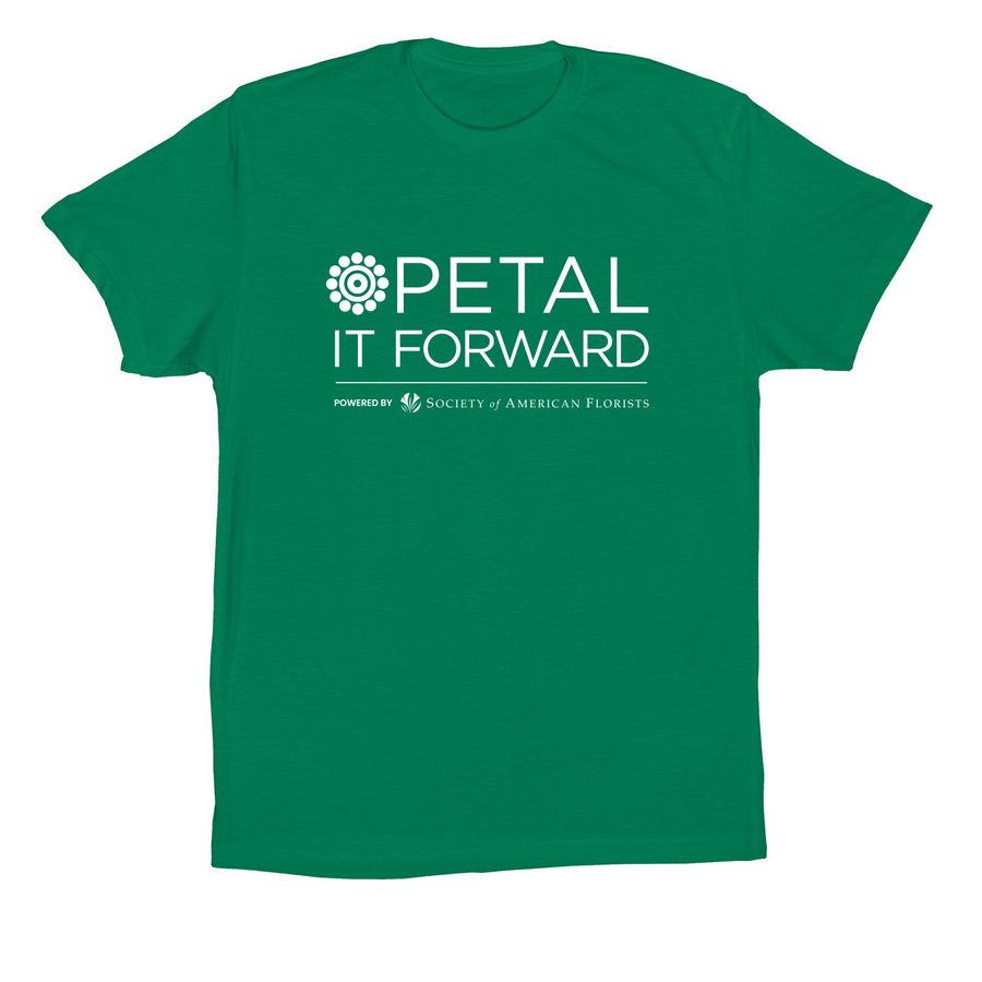 Petal It Forward, a Kelly Premium Cotton Tee