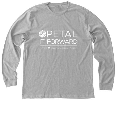 Petal It Forward, a Athletic Heather Premium Long Sleeve Tee