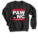 Support PAWNC!, a Black Crewneck Sweatshirt
