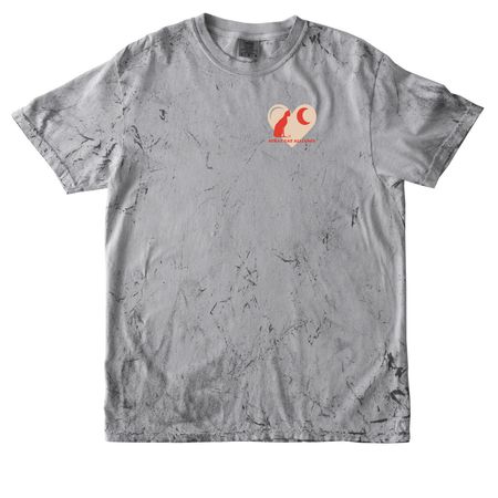 Stray Cat Alliance - Heart, a Smoke Comfort Colors Colorblast Tee