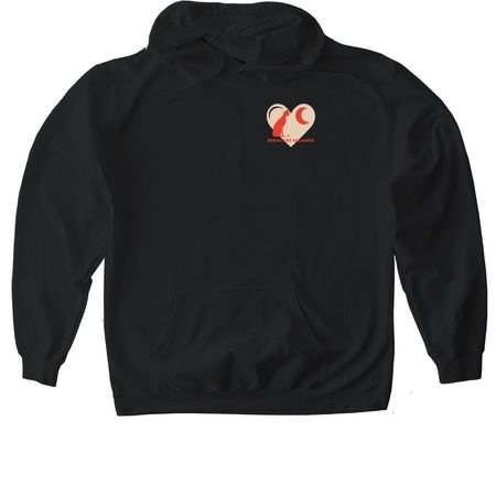 Stray Cat Alliance - Heart, a Black Gildan Softstyle Pullover Hoodie