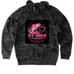Merch, a Black Camo Heavyweight Camo Pullover Hoodie (back-view)