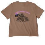 Cell Day, a Vintage Brown Women's Heavyweight Tee (back-view)