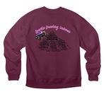 Cell Day, a Maroon Premium Heavyweight Crewneck Sweatshirt (back-view)