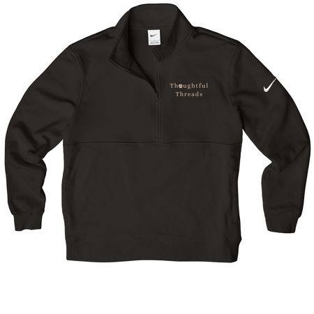 Thoughtful Threads, a Black Nike Club Fleece Half Zip Pullover