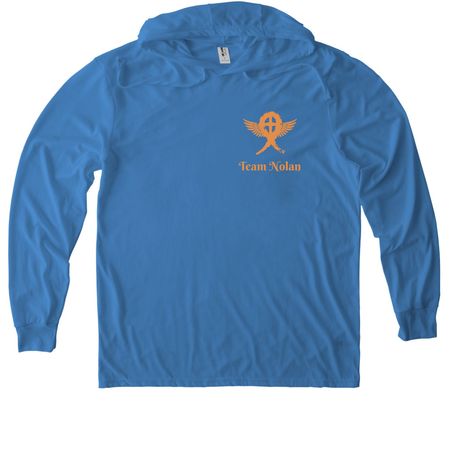 Auntie's Meaning, a Azure Blue Allmade Eco Triblend Hoodie Tee