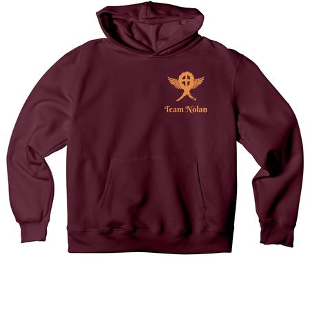 Auntie's Meaning, a Maroon Premium Heavyweight Pullover Hoodie