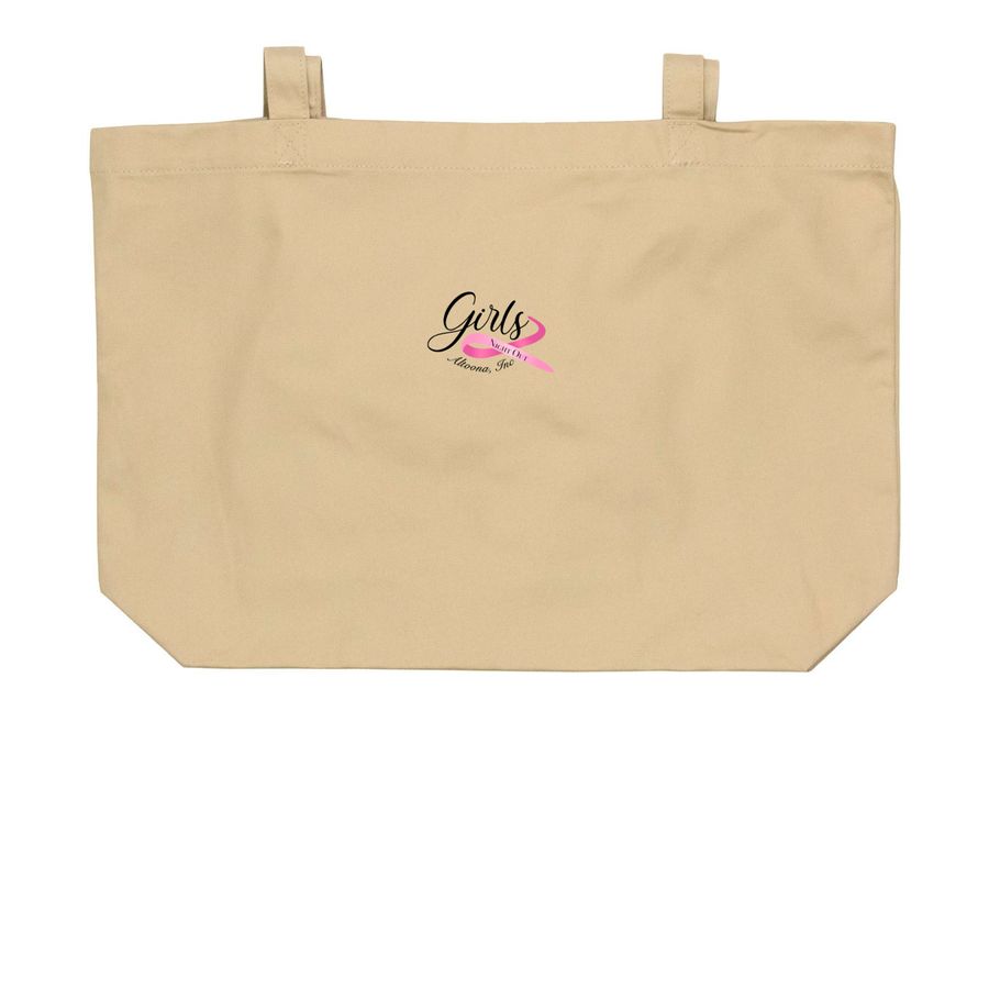 Girls Night Out Bags, a Oyster Large Organic Cotton Tote Bag