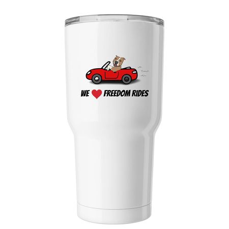 Adventure-Ready, a White Insulated Tumbler