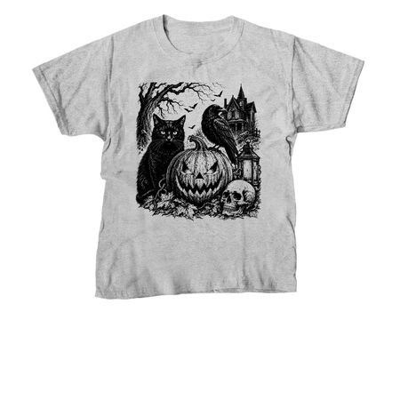 Save Lives This Spooky Season, a Sport Grey Youth Unisex Tee
