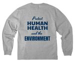 Earth Day 2026, a Athletic Heather Unisex Heavyweight Long Sleeve Tee (back-view)