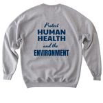 Earth Day 2026, a Sport Grey Softstyle Crewneck Sweatshirt (back-view)