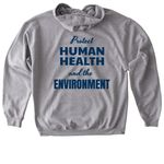 Earth Day 2026, a Sport Grey Gildan Softstyle Pullover Hoodie (back-view)