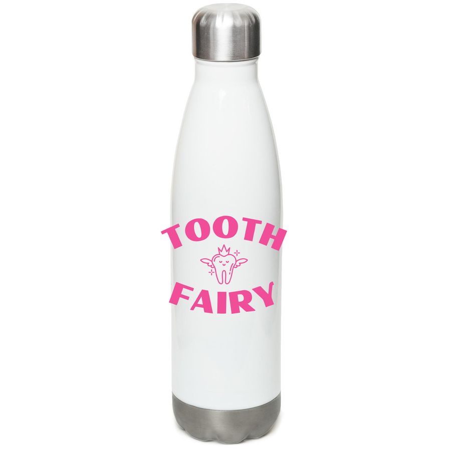 Tooth Fairy - Water Bottle, a White Stainless Steel Water Bottle