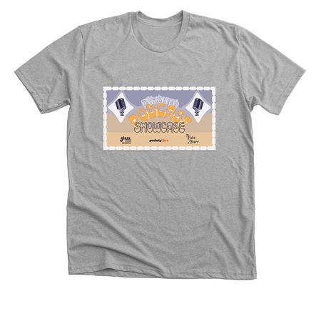 Podcast Showcase Year 1&nbsp;, a Athletic Heather Premium Unisex Tee