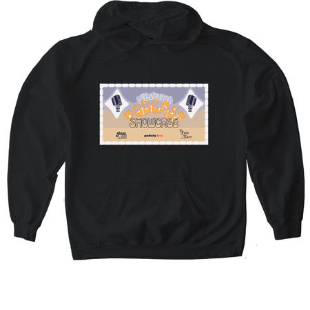 Podcast Showcase Year 1&nbsp;, a Black Gildan Softstyle Pullover Hoodie