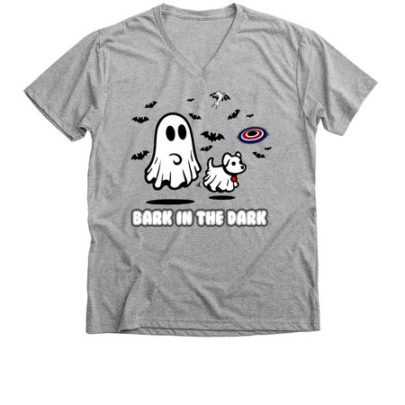 2026 Bark in the Dark, a Athletic Heather Premium V-Neck Tee