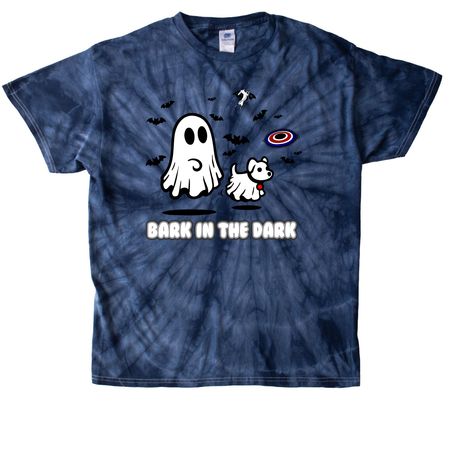 2026 Bark in the Dark, a Navy Classic Tie Dye Tee