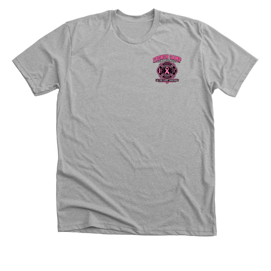 FCFD Breast Cancer Awareness Shirt, a Athletic Heather Premium Unisex Tee